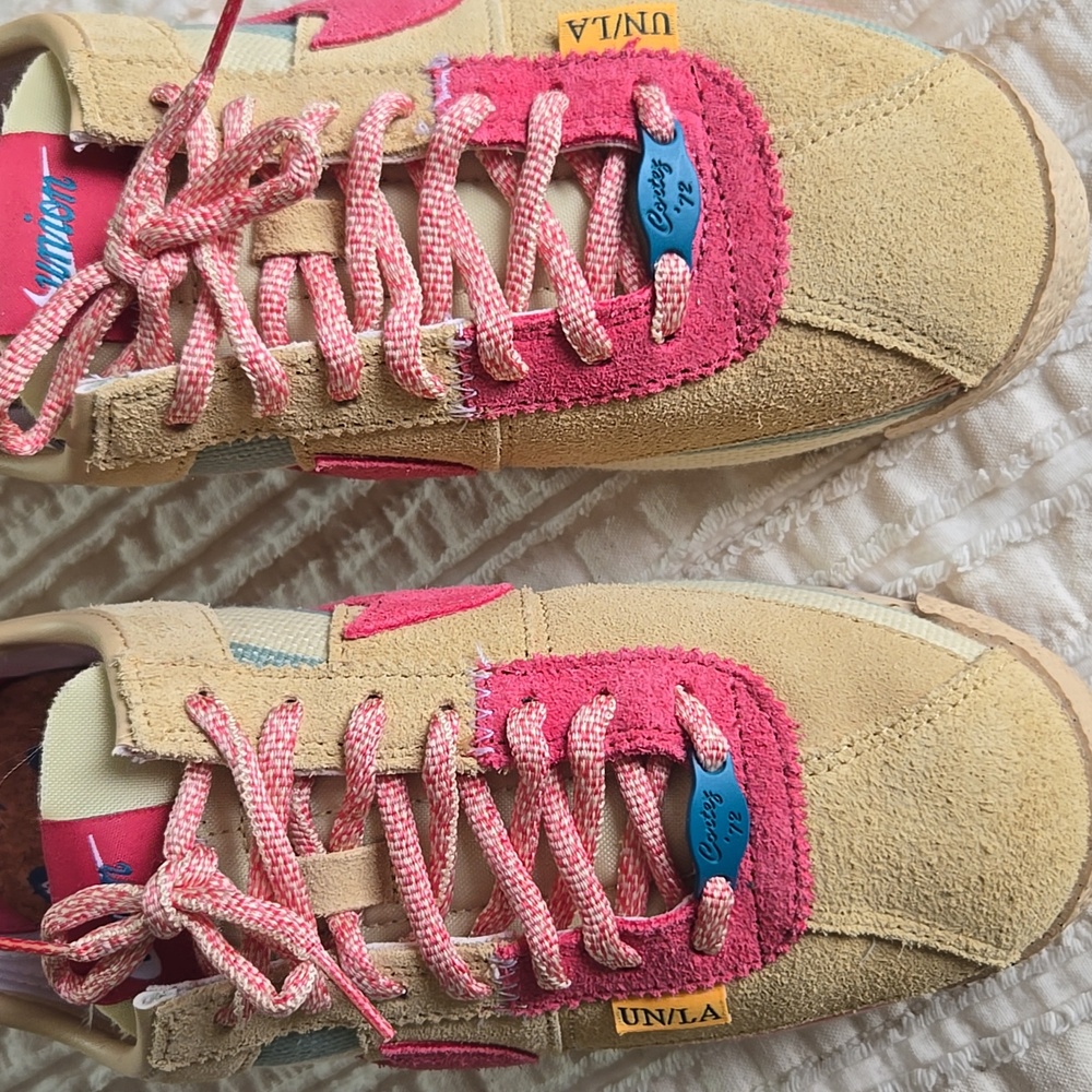 Nike Cortez x UNION LA Sesame Sneakers: Pink Teal  RARE Women’s 7 - Picture 8 of 17